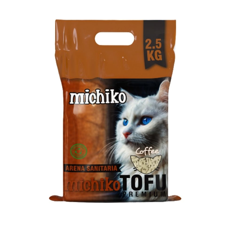 Arena para gatos Sanitaria Premium Michiko Tofu Ecologica
