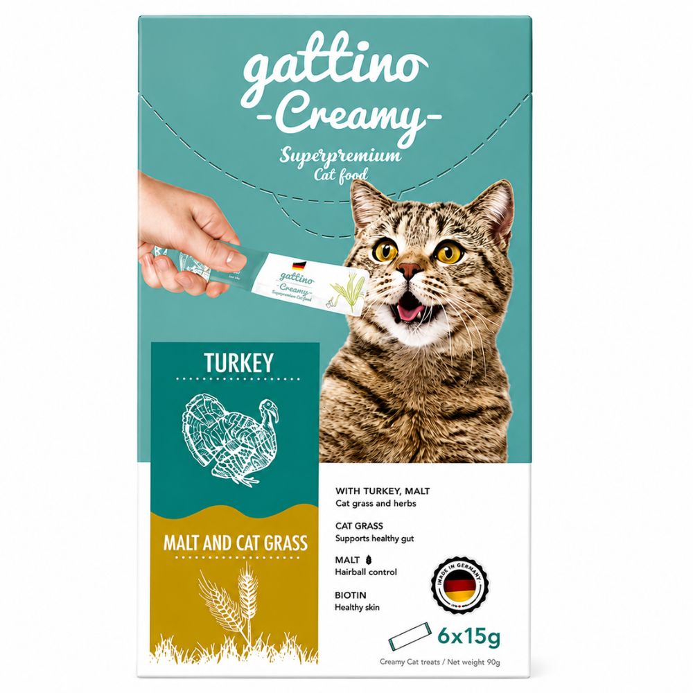 Snack Para Gato Gattino Creamy x6 Tubos