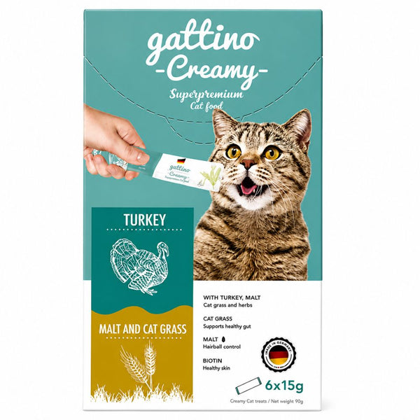 Snack Para Gato Gattino Creamy x6 Tubos
