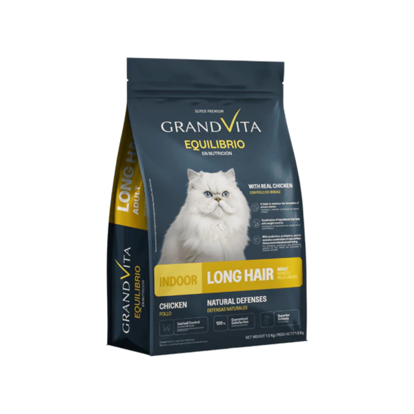 Alimento Para Gatos Grand Vita Equilibrio Adulto Pelo Largo
