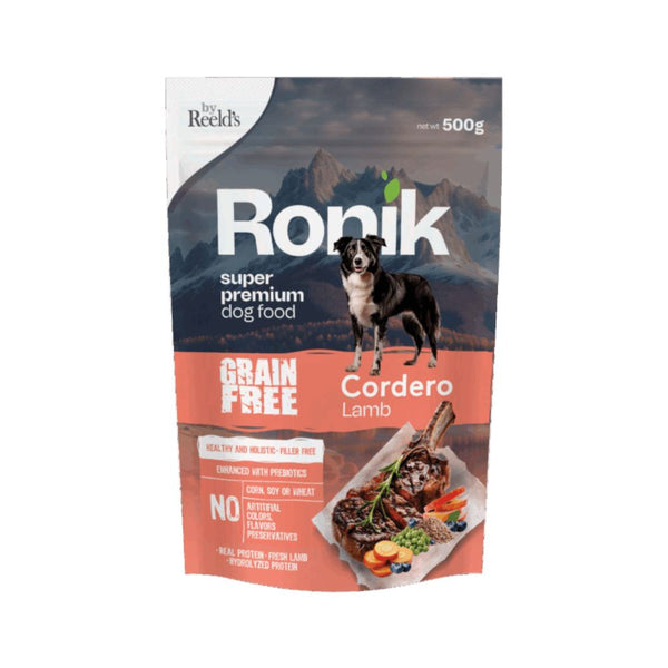 Alimento Húmedo Para Perros Reelds Ronik Grain Free Cordero 500gr
