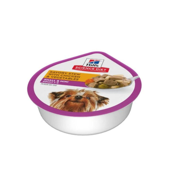 Alimento húmedo hills bandeja para perro small paws sabor Pollo 99 gr