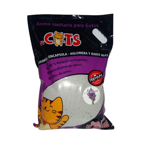 Arena para gatos Jv Cats Aroma Lavanda 5 kg