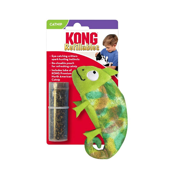 Kong Juguete Para Gato peluche rellenable camaleón