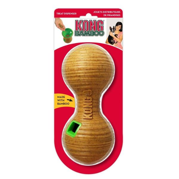 Kong juguete para perro Bamboo Feeder Dumbbell Md