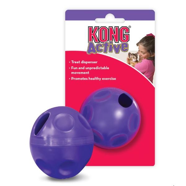 Kong juguete para gato pelota dispensadora snacks