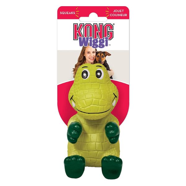 Kong juguete Para Perro Latex Wiggi Cocodrilo Talla S/M