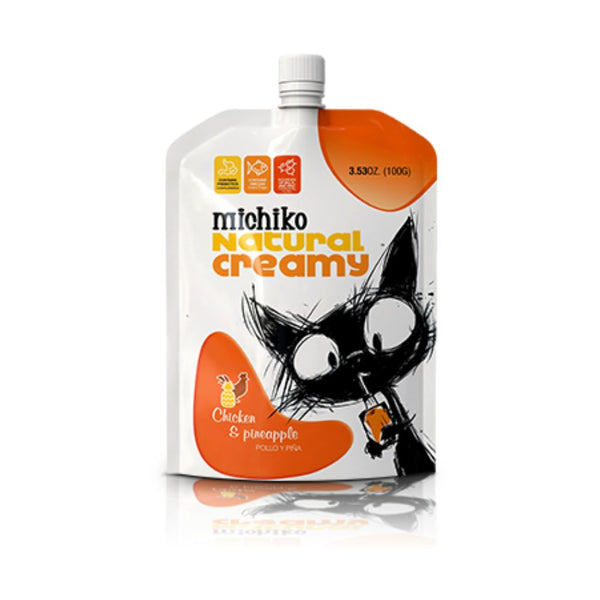 Alimento Húmedo para Gato Michiko Natural Creamy Pollo y Piña 100 gr