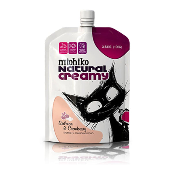 Alimento Húmedo para Gato Michiko Natural Creamy Salmon Y Arandanos rojos  100 gr