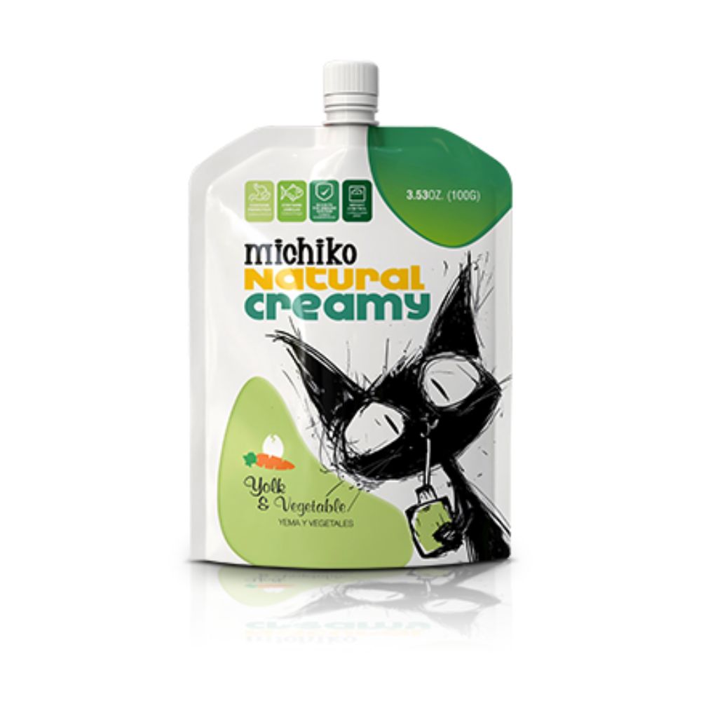 Alimento Húmedo para Gato Michiko Natural Creamy Yolk & Vegetable 100 gr