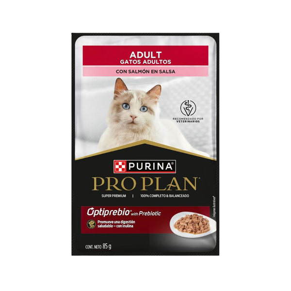 Alimento húmedo para gatos adultos Pro Plan Salmón 85 gr