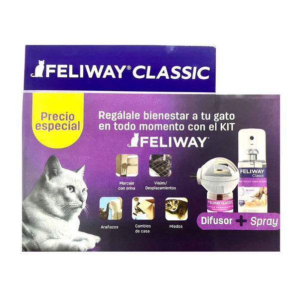 Difusor para gatos Feliway Classic + Recarga + Spray 20ml