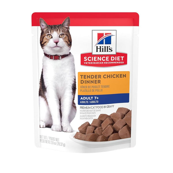 Comida húmedo para gatos adultos senior 7+ sabor pollo 79 gr