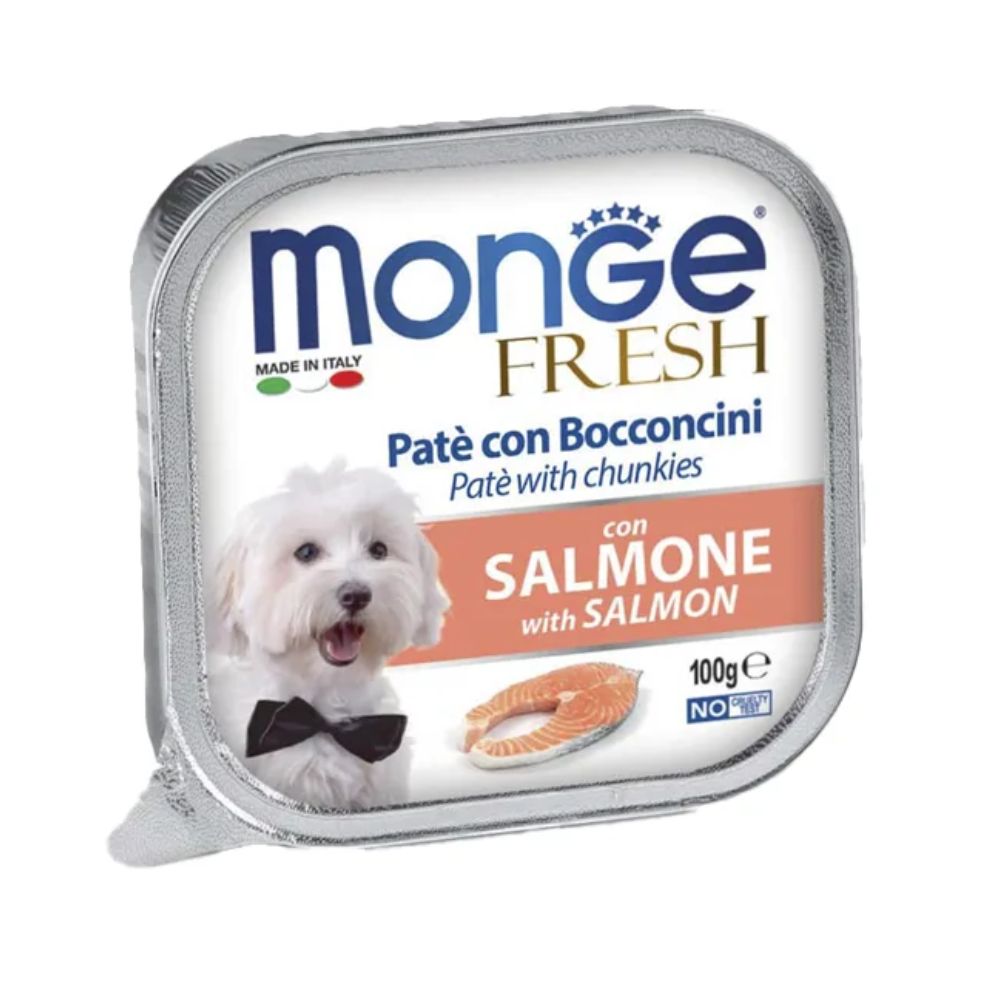 Alimento húmedo para Perro Pate Monge Fresh Salmon 100 gr