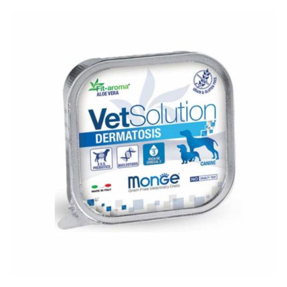 Alimento húmedo para Perro Pate Monge Vet solution Dermatosis 150 gr
