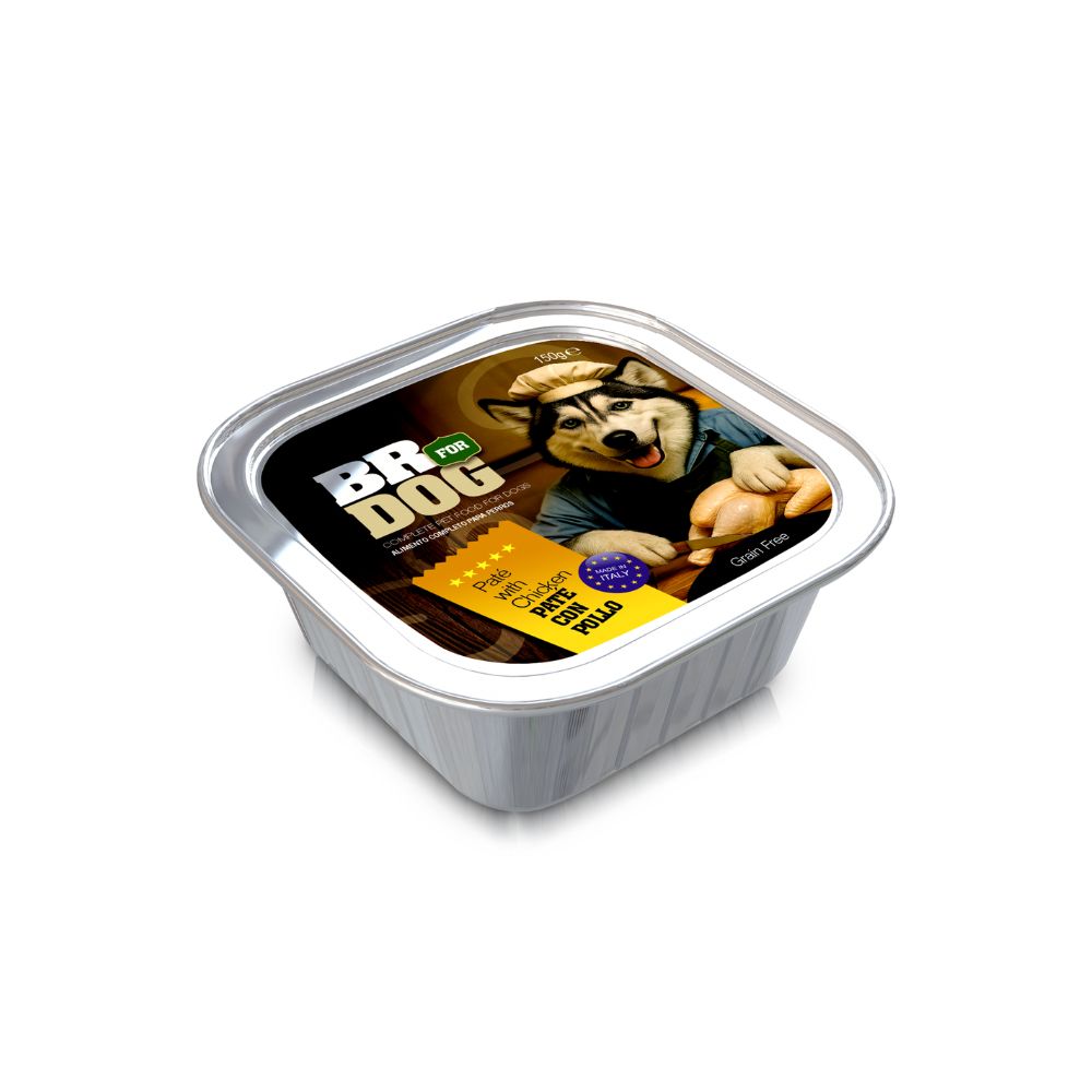 Alimento Humedo Para Perro Br For Dog pate Sabor Pollo 150 gramos