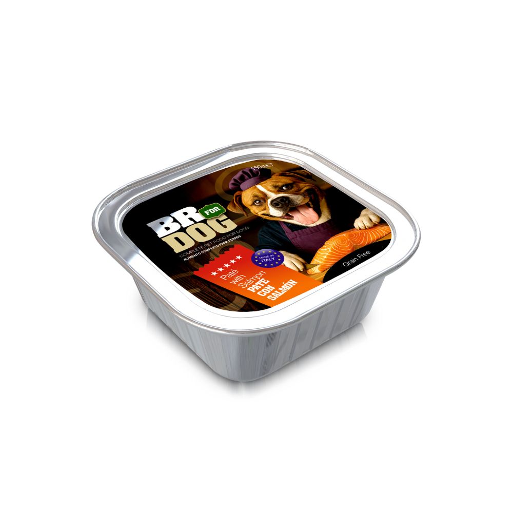 Alimento Humedo Para Perro Br For Dog pate Sabor Salmon 150 gramos