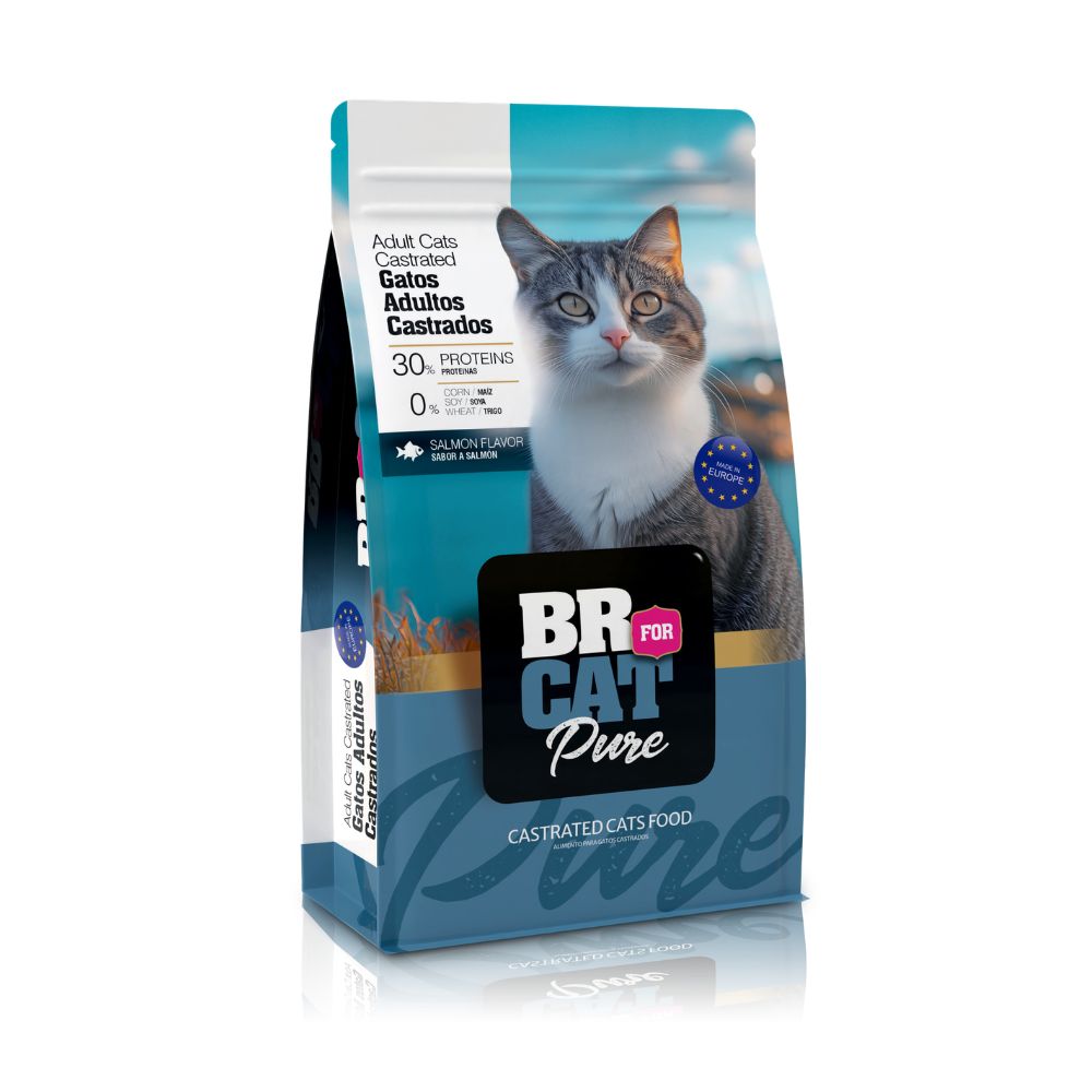 Alimento para gatos BR adultos Castrados Salmon