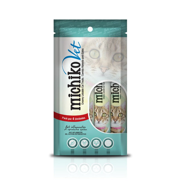 Alimento Humedo Para Gatos Michiko Vet x4 sachets  Antiinflamacion Del Sistema Reproductivo