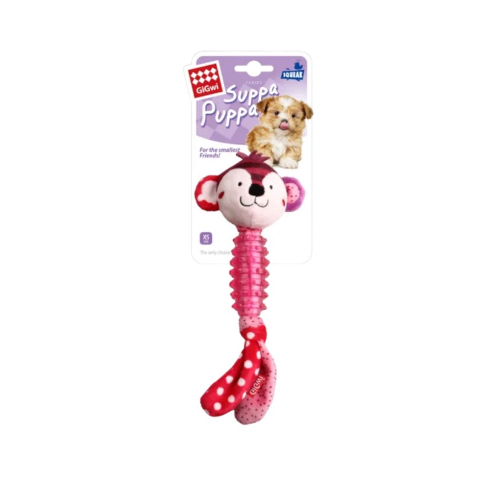 Juguete Con Sonido Para Perro Cachorro Suppa Puppa Monkey Talla Xs