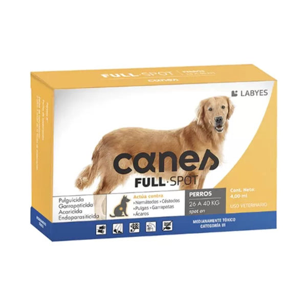 Antiparasitario Para Perro Canes Full Spot 26 A 40kg