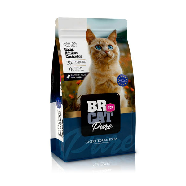Alimento para gatos BR Adulto Castrado Conejo