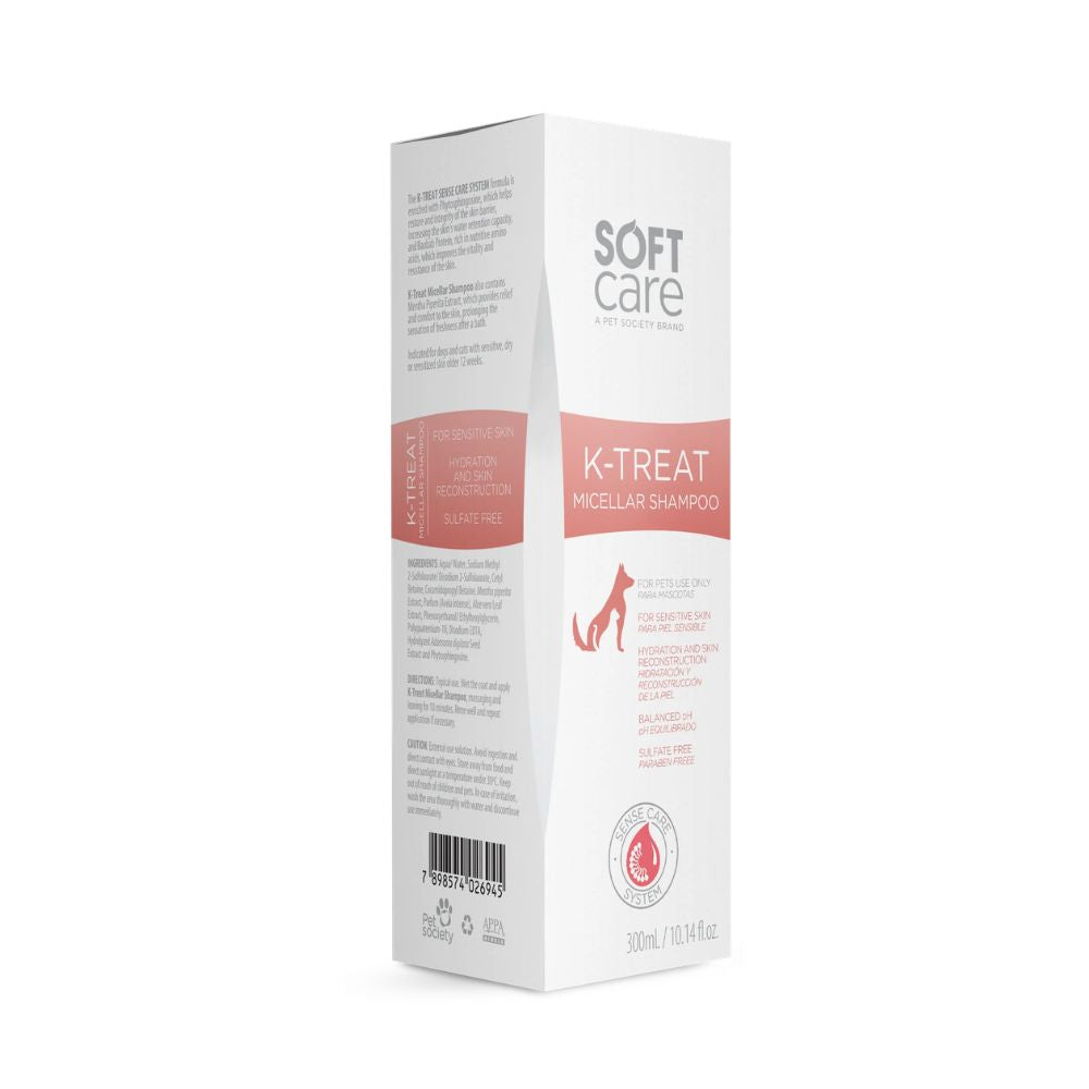 Shampoo para Perros y Gatos Soft Care K-Treat Micelar