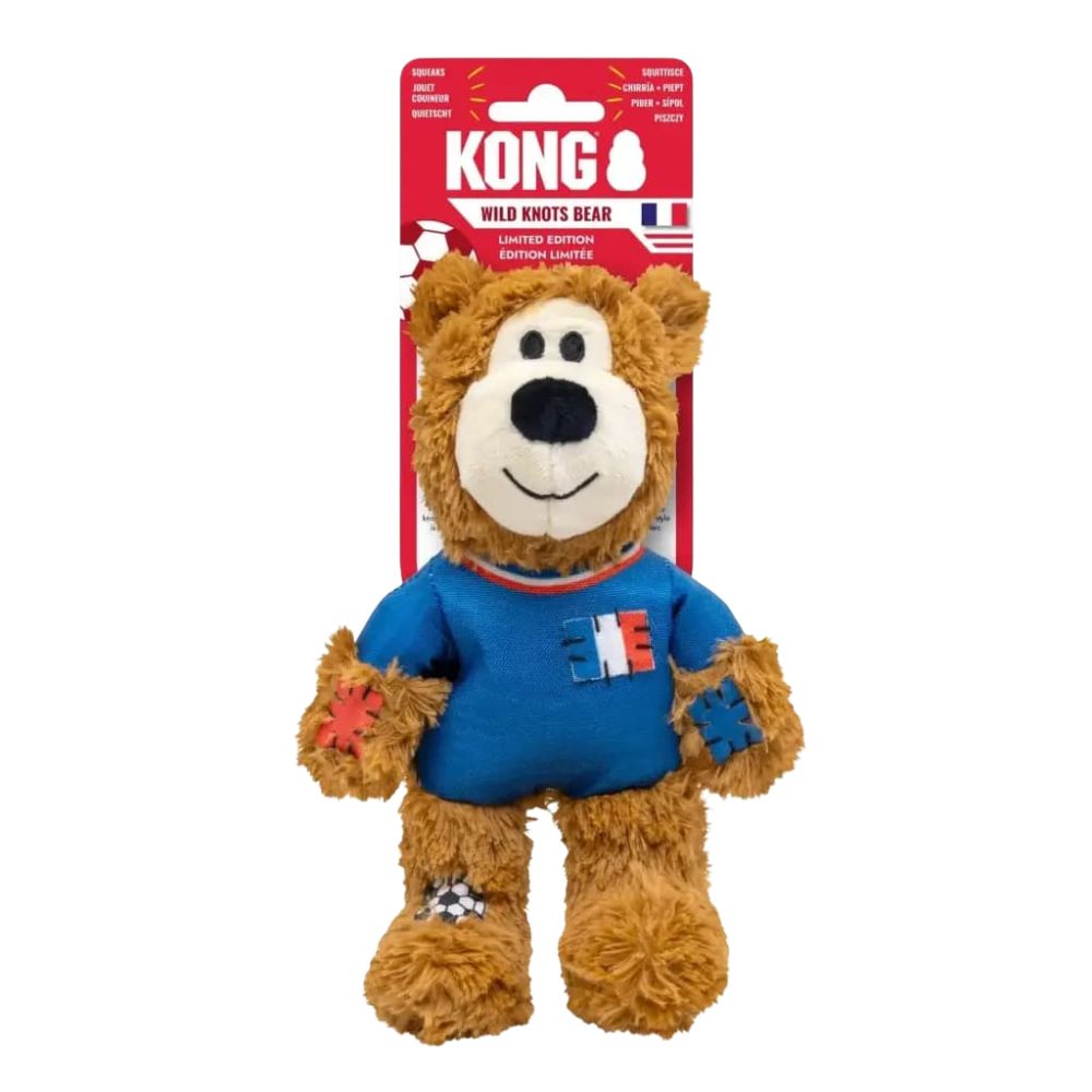 Kong juguete Peluche Para Perro Oso Mundialista Francia