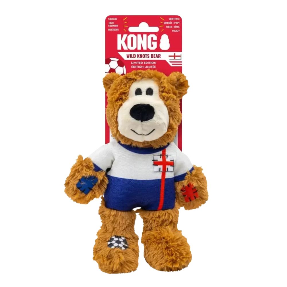 Kong juguete Peluche Para Perro Oso Mundialista Inglaterra
