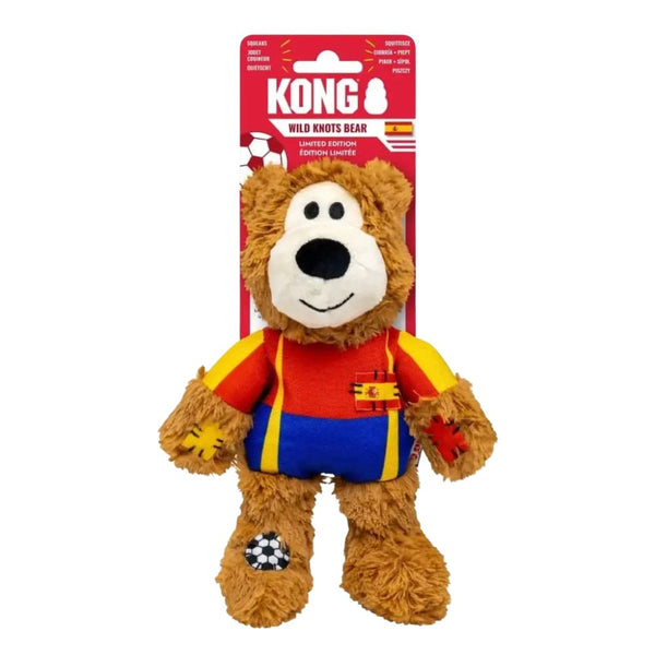Kong juguete Peluche Para Perro Oso Mundialista España