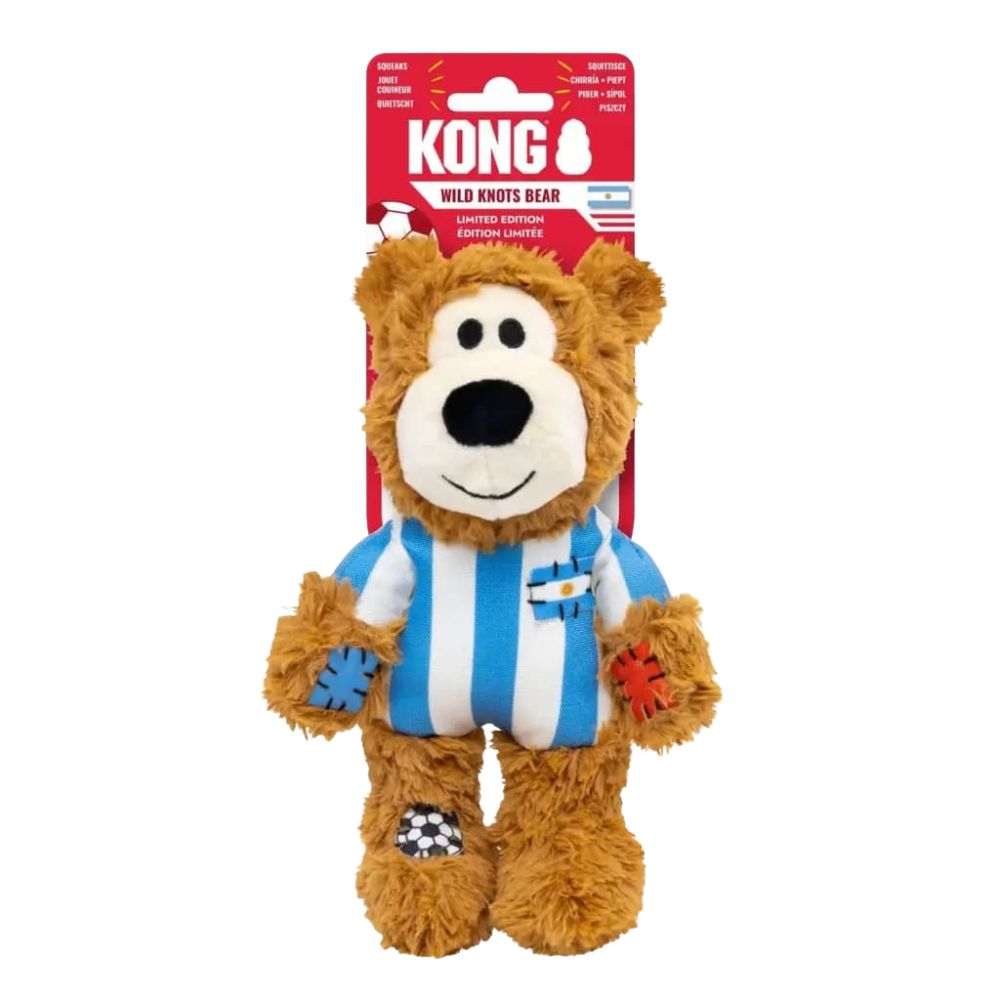 Kong juguete Peluche Para Perro Oso Mundialista Argentina