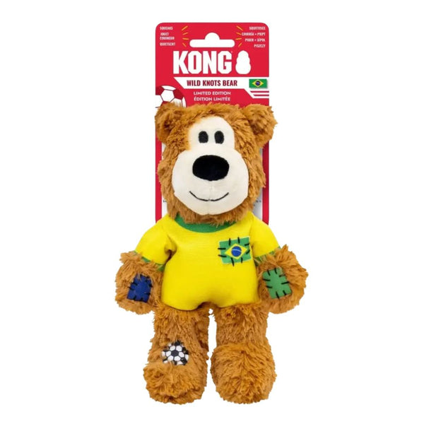 Kong juguete Peluche Para Perro Oso Mundialista Brasil