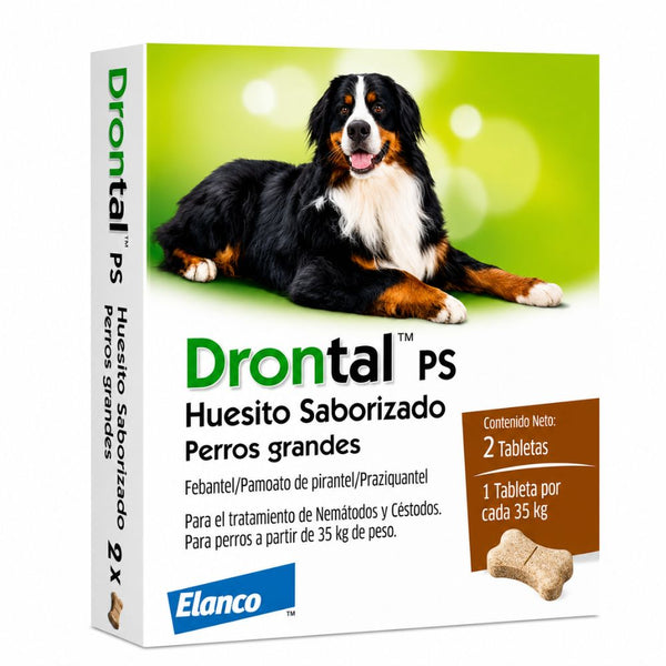 Desparasitante perros Drontal perros Grande 2 Tabletas
