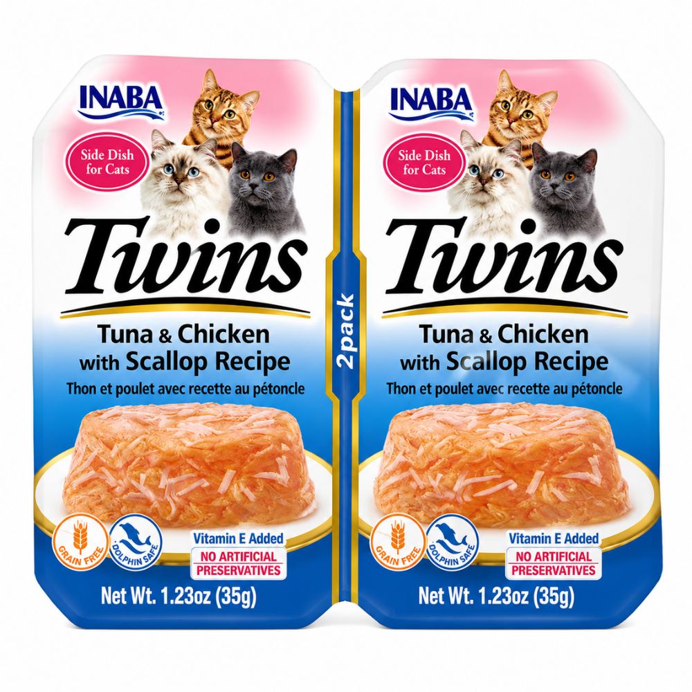 Alimento Humedo Para Gato Inaba Twins Atun Y Pollo Con Vieira