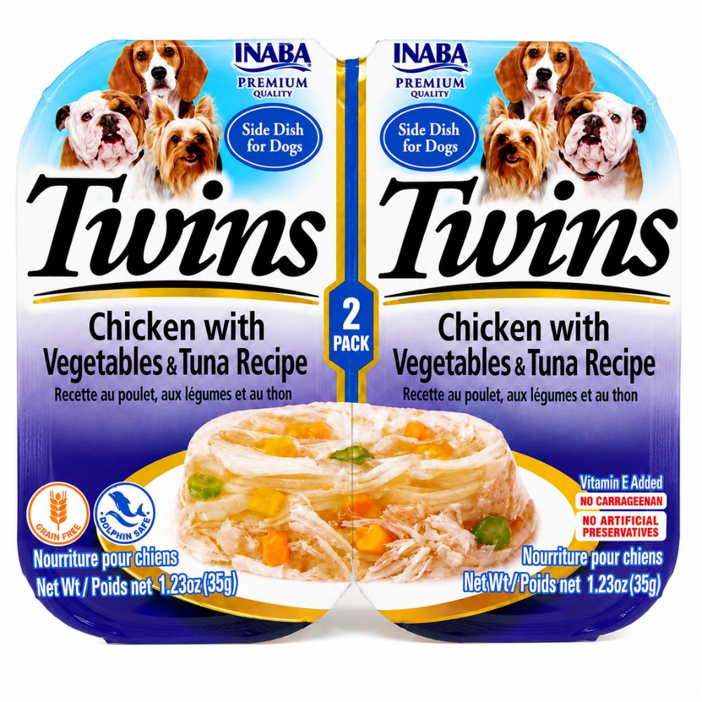 Alimento Humedo Para Perro Inaba Twins Pollo Vegetales Y Atun