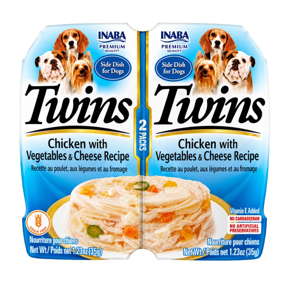 Alimento Humedo Para Perro Inaba Twins Pollo Vegetales Y Queso