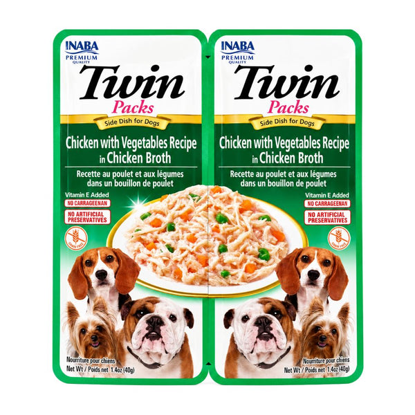 Alimento Humedo Para Perro Inaba Twins Pack Pollo Y Vegetales