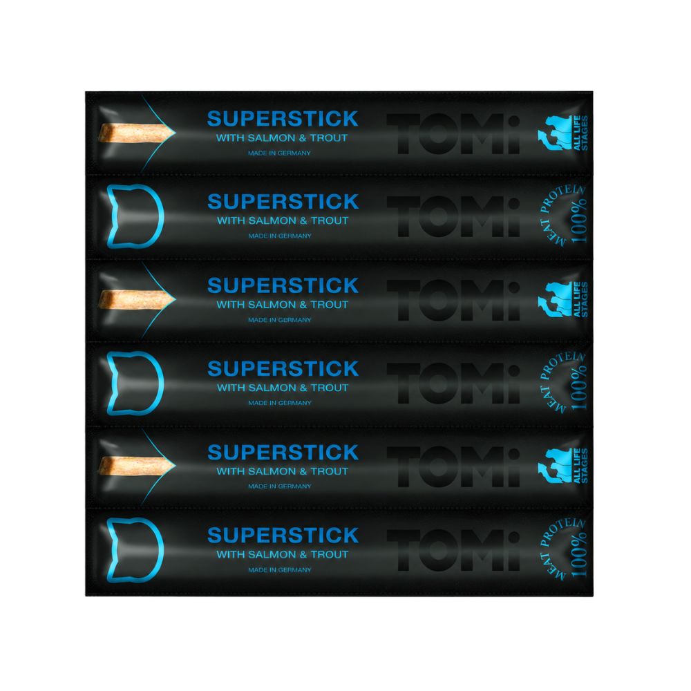 Snack Para Gato Tomi Sticks Salmon Y Trucha x 6 und