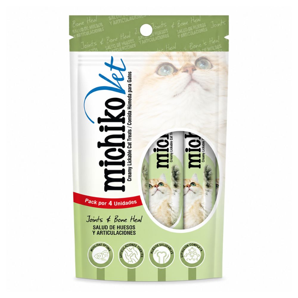 Snacks Para Gato Michiko Vet Salud De Huesos y Articulaciones