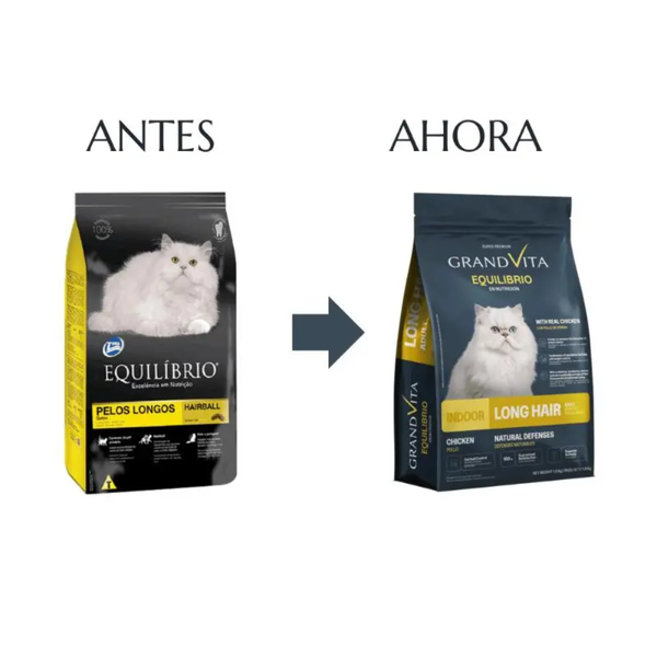 Alimento Para Gatos Grand Vita Equilibrio Adulto Pelo Largo