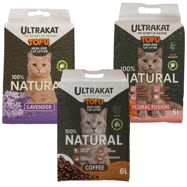 Arena Ecológica Para Gatos Ultrakat Tofu 2.5kg