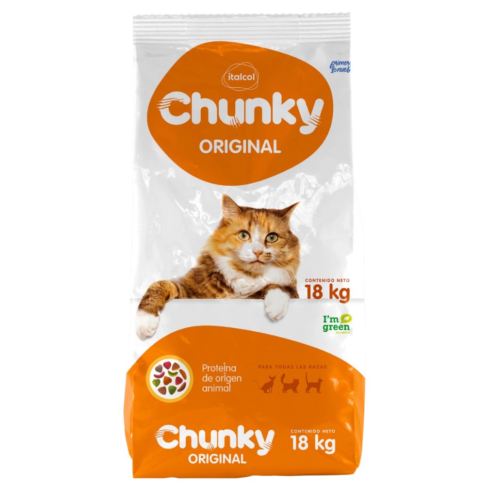 Comida Para Gatos Chunky Adulto Original 18kg