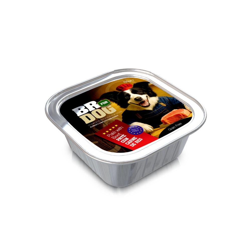 Alimento Humedo Para Perro Br For Dog pate Sabor Carne  150 gramos