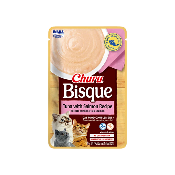 Churu Snack Bisque Gato Atun y Salmon 40 gramos