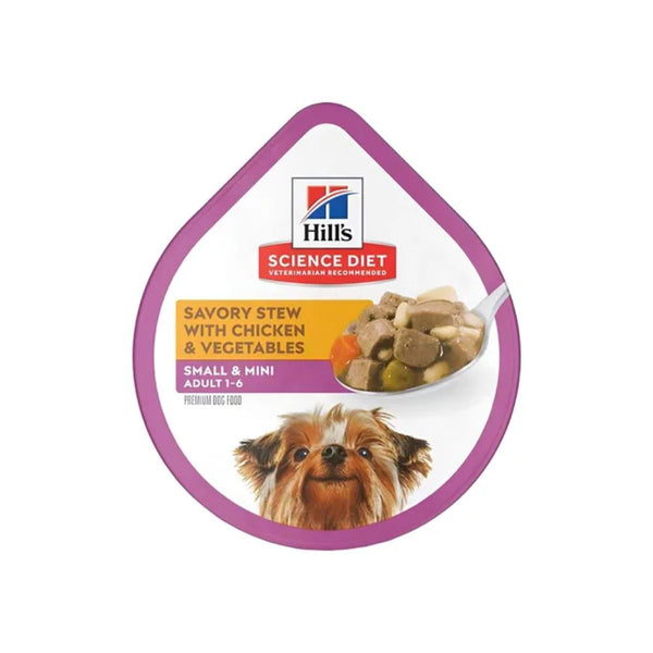 Alimento húmedo hills bandeja para perro small paws sabor Pollo 99 gr