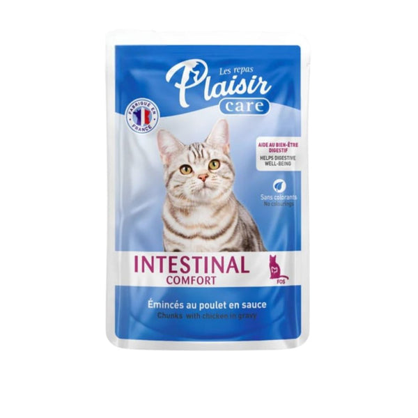 Alimento humedo para gatos Plaisir Intestinal Comfort 85 Gr