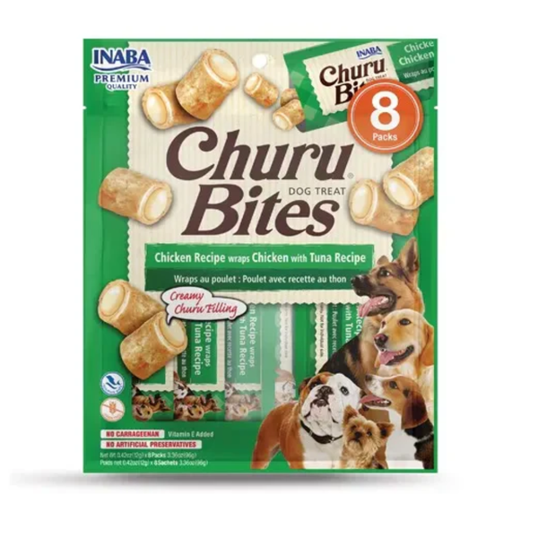 Churu Bites Snack Perros Pollo y Atun 96 gr