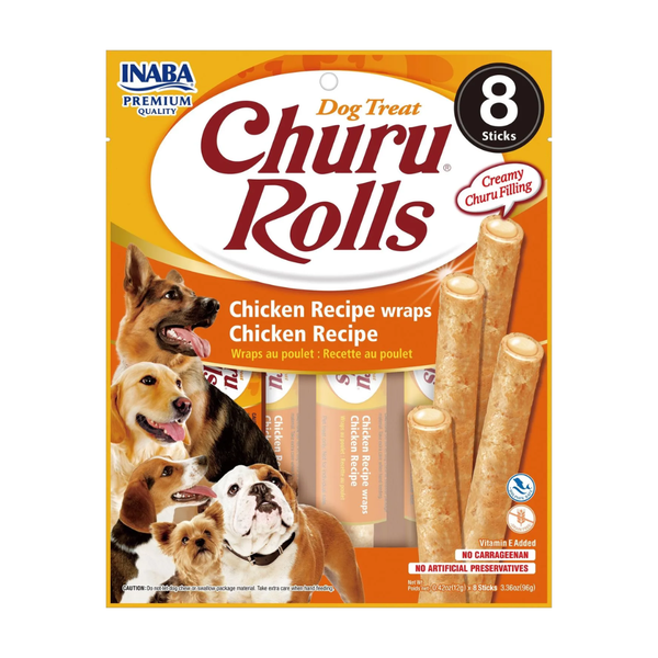 Churu Snack Rolls Perro Pollo  96 Gramos
