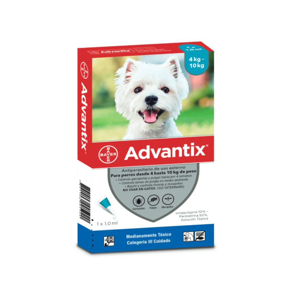 Antipulgas Advantix perro 4-10 kg