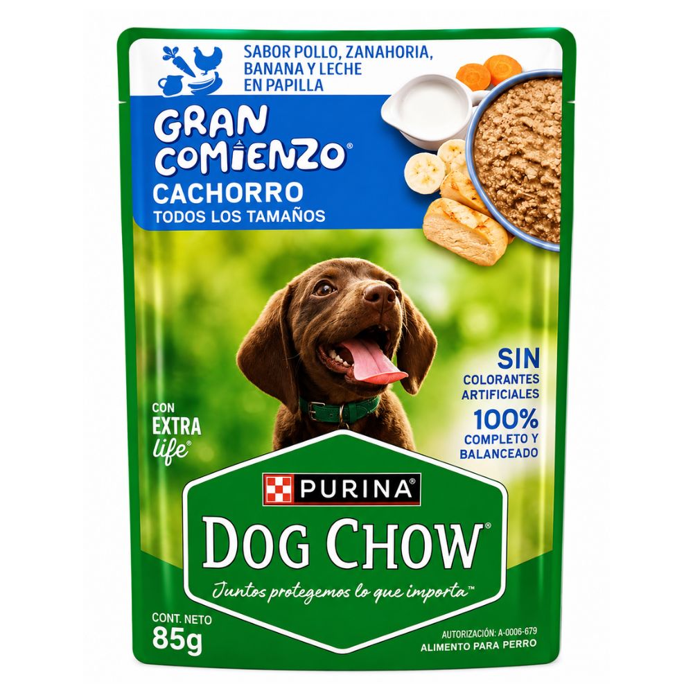 Alimento Húmedo Para Perro Cachorro Dog Chow Pollo 85 gr